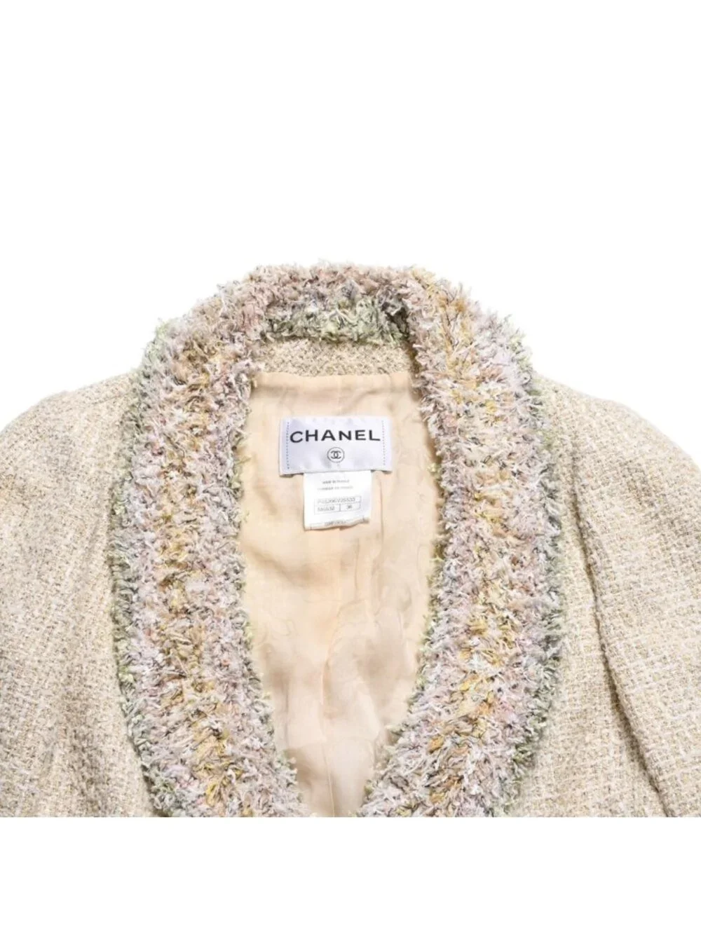 Chanel Set Tweed Jacket Inner Multicolor